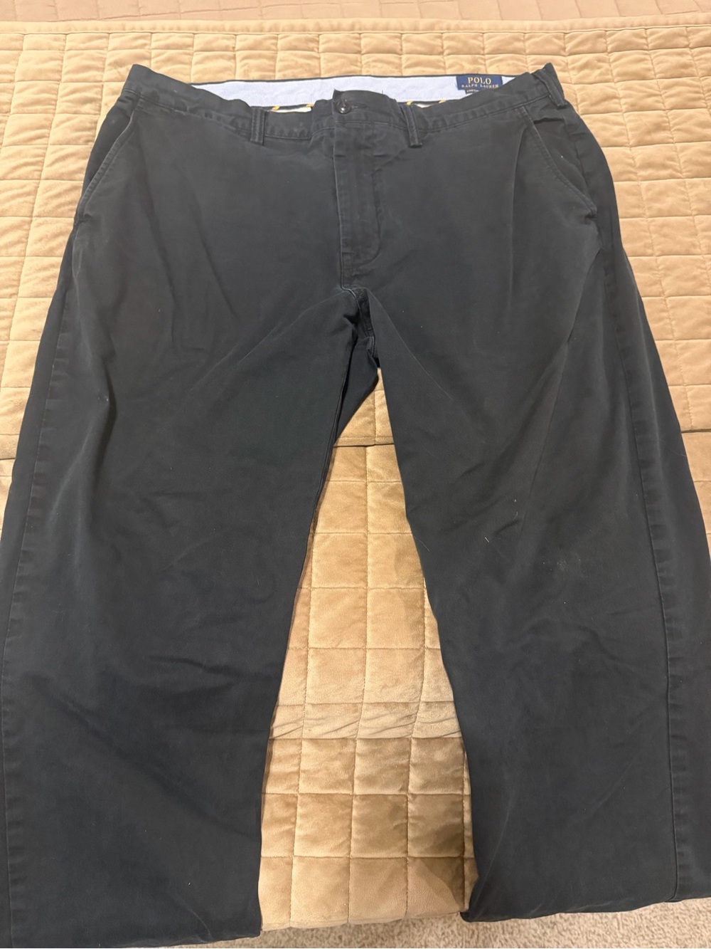 Polo by Ralph Lauren Black Straight-Leg Chinos